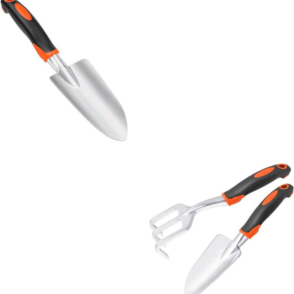 Garden Shovel Garden Hand Trowel, Heavy Duty Hand Shovel with Ergonomic Handle + Garden Tool Set, 2 Pack Heavy Duty Gardening Tools Set.