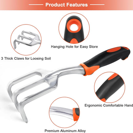 Garden Shovel Garden Hand Trowel, Heavy Duty Hand Shovel with Ergonomic Handle + Garden Tool Set, 2 Pack Heavy Duty Gardening Tools Set.