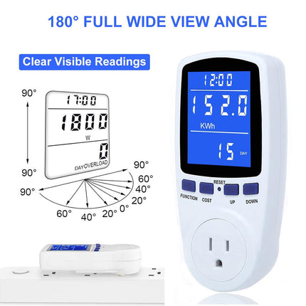 Upgraded Watt Power Meter Plug Home Electrical Usage Monitor Consumption+Garden Shovel Trowel Garden Tool with Measurement Mark.
