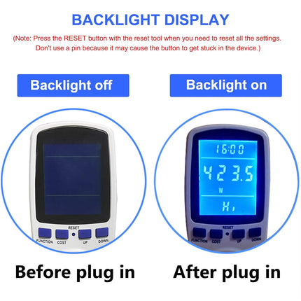 Upgraded Watt Power Meter Plug Home Electrical Usage Monitor Consumption+ 4 Piece Wood Chisel Sets Woodworking Tools Set.