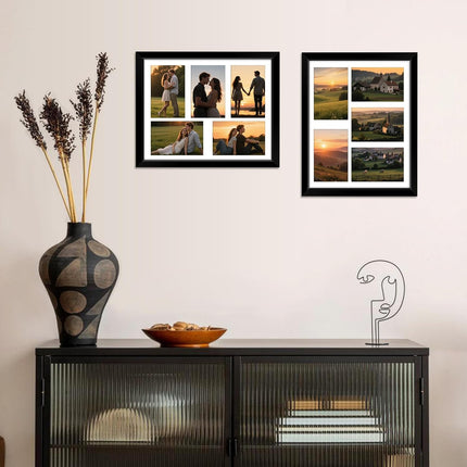 8x10 Picture Frame Set of 2 & 11x14 Picture Frames Collage Wall Decor.