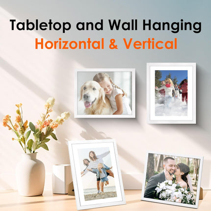 8x10 Picture Frame Set of 2 & White 8x10 Picture Frame Set of 2.