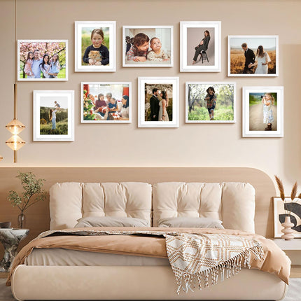 8x10 Picture Frame Set of 2 & White 8x10 Picture Frame Set of 2.