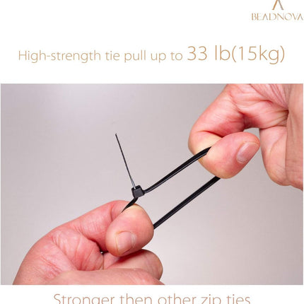 Cable Ties 100 Pcs Wraps Zip Ties Heavy Duty for Multi-Purpose(6 Inch, Black and White, 50pcs for Each).
