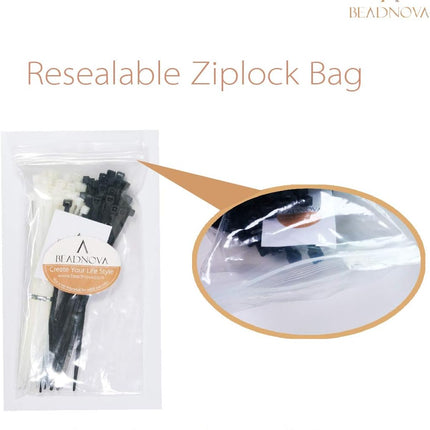 Cable Ties 100 Pcs Wraps Zip Ties Heavy Duty for Multi-Purpose(6 Inch, Black and White, 50pcs for Each).