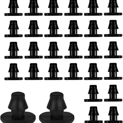 Drip Irrigation Connectors 30 Pcs 1/4 Inch Barbed Drip Line Plugs End Plugs Irrigation Connectors for 1/4 Inch Tubing Water Tubing Gardening Supplies (30pcs).
