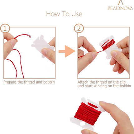 Embroidery Floss Bobbins 150pcs Embroidery Thread Holder Floss Holder Thread Bobbins for Cross Stitch Crafting Sewing.