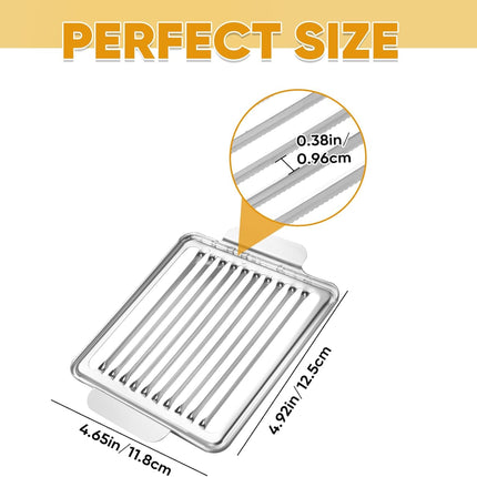 Luncheon Meat Slicer, 304 Stainless Steel Cutter for SPAM, 10 Slices，Solid and Durable.