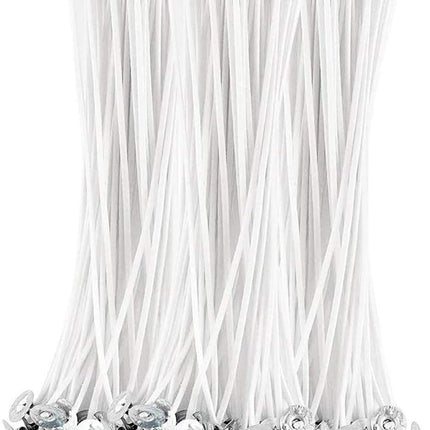 Candle Wicks 6 Inch 200pcs Large Cotton Wicks String for Candle Making Supplies.