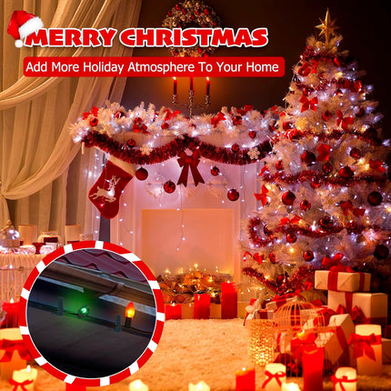 Christmas Light Hanger Clips Fascia Board Light Clips Plastic Holiday Deck Banister Hanger for Christmas Fascia Board Roof Gutter Fence Eave Decoration, Green (30 PCS, 1 5/8").