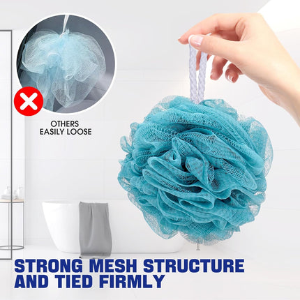 Loofah Bath Sponge Shower Loofah Shower Puff Soft Assorted Color Big 4 Pack.
