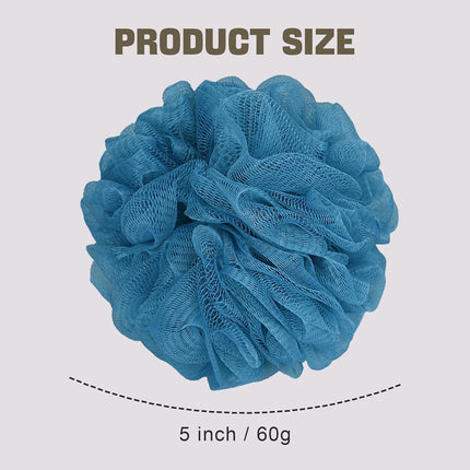 Bath Sponge Loofah Sponge Bath Puffs Shower Pouf Body Scrubber Exfoliating Soft 3 Pack.
