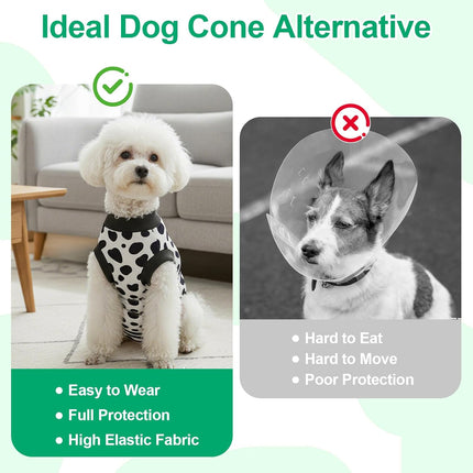 Recovery Suit for Dogs After Surgery, Dog Surgery Suit Onesie Female Spay for Small Medium Dogs, Breathable Dog Recovery Suit Body Suits for Anti Licking Abdominal Wounds Cone Alternative.
