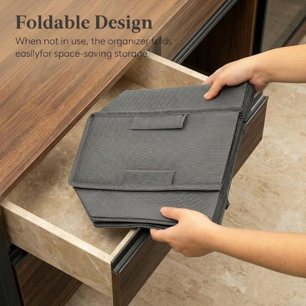 Closet Shoe Organizer Hanging 8 Tier, Fabric Shoe Hanging Organizer for Closet, Collapsible Closet Organizers and Storage for Shelf, Wardrode, Dorm, 11.8" L X 5.9" W X 40.9" H, Gray.