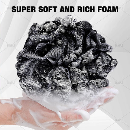 Loofah Bath Sponge Shower Loofa Bath Puff Body Scrubber Exfoliating Soft Premium 4 Pack.
