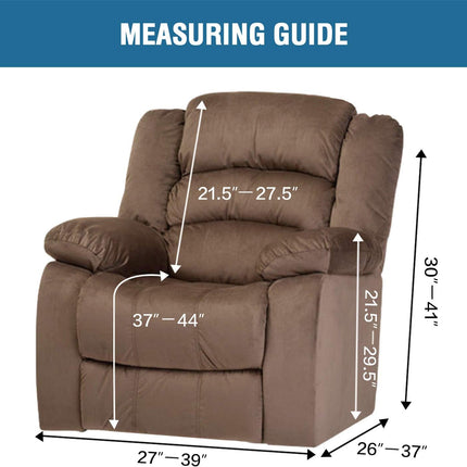 Velvet Stretch Recliner Couch Covers 4-Pieces Style Recliner Chair Covers Recliner Cover for Reclining Chair Slipcovers Feature Non Slip Form Fitted Thick Soft Washable, Ivory.