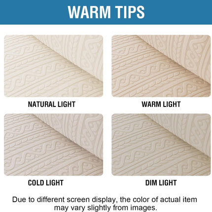Sofa Cover 1 Piece Stretch Sofa Slipcovers Non Slip Sofa Cover with Elastic Bottom Washable for Kids, Pets Upgrade Thick Jacquard Fabric with Spiral Pattern(75"-85", Ivory).