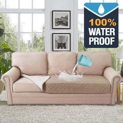 Couch Cover for Dogs Washable 100% Waterproof Sofa Chion Cover Dog Bed Cover Non-Slip Pet Blanket for Sofa Chion Protector, 35" x 74", Khaki.