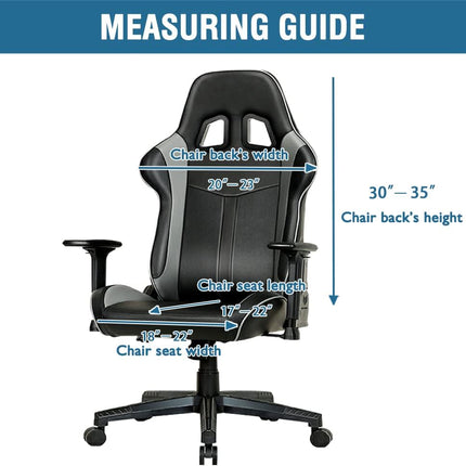 Gaming Chair Covers Slipcover Stretch Seat Chair Cover for Leather Computer Reclining Racing Ruffled Gamer Chair Protector Without Chair 2 piece，Brown.