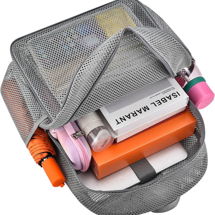 Duty Mesh Backpacks for Adults,See Through Backpack for Swimming Work Outdoor, Diving Backpack Carry Portable Oxygen Concentrators (Grey).