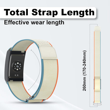 Nylon Replacement Band, Compatible with Amazfit Helio Strap – Adjtable, Breathable Sport Wristband for Fitness Tracker, Comfortable for All-Day Wear.