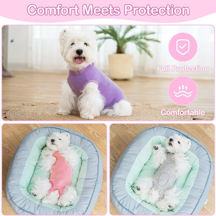 Dog Surgery Recovery Suit for Dogs After Surgery Female, Dog Onesie Suitical Neuter Puppy Spay Shirts, Post-Op Bodysuit Pajamas Anti Licking Abdominal Wounds Cone Alternative.