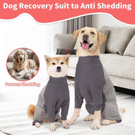 Recovery Suit for Dogs Dog Surgery Suit, Long Sleeve Dog Onesie After Spay Neuter for Female Dogs, Dog Surgical Recovery Body Suits to Prevent Licking Shedding Cone Alternative.