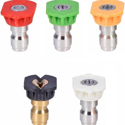 Pressure Washer Nozzle Tips Multiple Degrees, 1/4 INCH (2.5 GPM).
