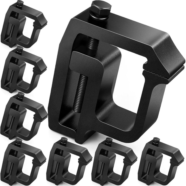 Upgraded 𝟖 𝐏𝐂𝐒 Camper Shell Clamps - Heavy Duty Truck Topper Clamps - More Secure Truck Cap Clamps for Dodge Dakota Ram 1500 2500 3500, F150 F250, Titan, Tundra.