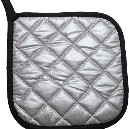 5 PCS Pot Holders for Kitchen, Cotton Potholers with Great Heat Resistance, Hot Pads, Trivets for Cooking and Baking Black.