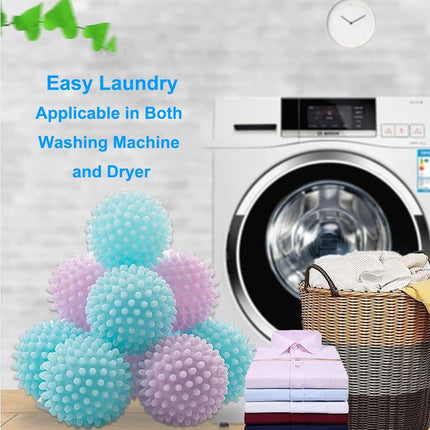 Reusable Laundry Dryer Balls - Eco Friendly Fabric Softener Alternatives Soften and Fluff Laundry Wrinkle Release(Set of 4 Random Color).
