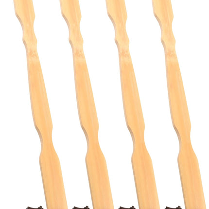 Wooden Bamboo Back Scratcher, 17" Natural Handmade Back Scratchers for Men and Women, New Upgraded Long Handle Back Massager, Relaxation Gifts for Mom and Dad.