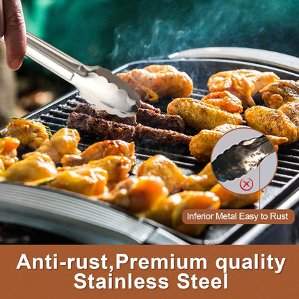 6 Pack Serving Tongs Kitchen Tongs, Buffet Tongs, Stainless Steel Food Tong Serving Tong, small tongs.