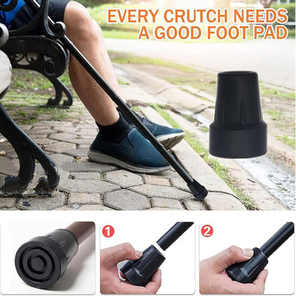 4Pcs Cane Tips 3/4 Inch Heavy Duty Rubber Cane Tips, Anti Slip Replacement Rubber Tips for Canes, Walking Sticks.