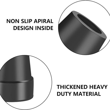 4Pcs Cane Tips 3/4 Inch Heavy Duty Rubber Cane Tips, Anti Slip Replacement Rubber Tips for Canes, Walking Sticks.