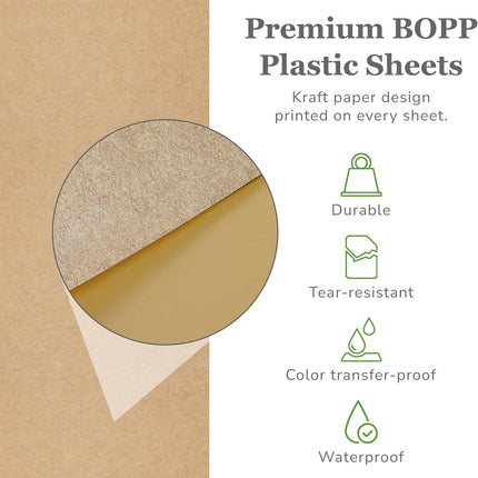 20 Sheets Premium Flower Wrapping Paper | Waterproof Flower Wrapping Paper for Bouquets | Double Sided Floral Bouquet Sheets | DIY Gifts Colorblend Kraft Look.