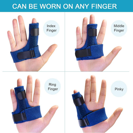 Finger Brace, Trigger Finger Splint for Index Middle Ring Pinky Finger Arthritis Pain, Tendon Injury, Broken Mallet Finger Stabilizer Supports for Dislocated Knuckle Immobilizer Wrap for.