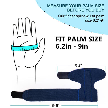 Finger Brace, Trigger Finger Splint for Index Middle Ring Pinky Finger Arthritis Pain, Tendon Injury, Broken Mallet Finger Stabilizer Supports for Dislocated Knuckle Immobilizer Wrap for.