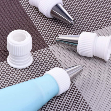 30 Pieces Coupler Piping Bag Plastic Standard Couplers Cake Decorating Pipe Tip for Frosting Icing Nozzles (1.2 x 1 Inch).