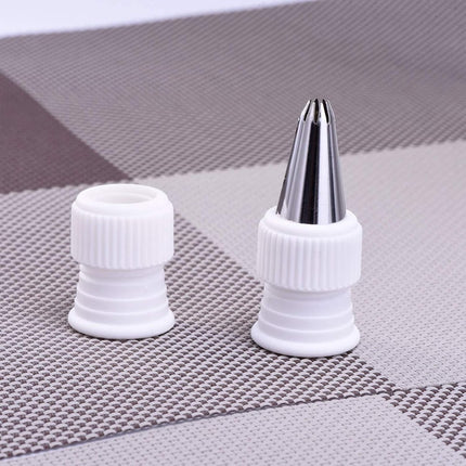 30 Pieces Coupler Piping Bag Plastic Standard Couplers Cake Decorating Pipe Tip for Frosting Icing Nozzles (1.2 x 1 Inch).