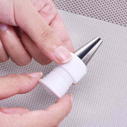 30 Pieces Coupler Piping Bag Plastic Standard Couplers Cake Decorating Pipe Tip for Frosting Icing Nozzles (1.2 x 1 Inch).