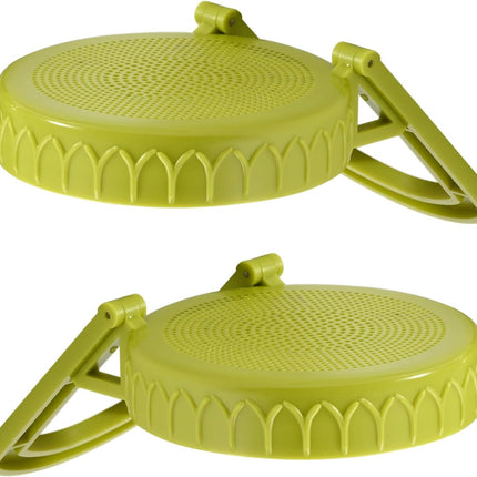 Sprouting Kit for Wide Mouth Mason Jars, 2-Pack BPA-Free One-Piece Sprouting Lids with Built-In Stand, Seed Germination Jar Sprouter Lid, Fits Wide Mouth Jars (3.38"/86mm).