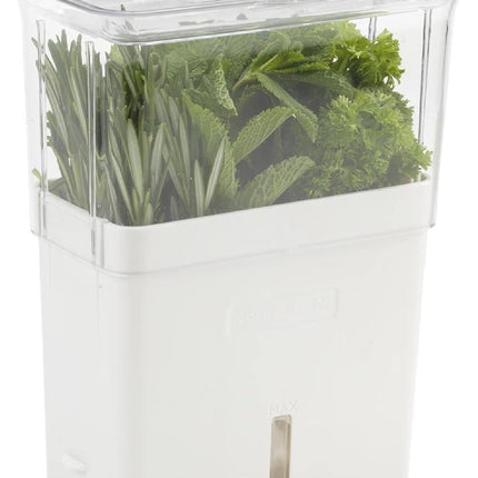 Fresh Herb Keeper - Acrylic Storage Container for Refrigerator - Storage for Herbs & Vegetables for Fridge - Fresh Herb Keeper.