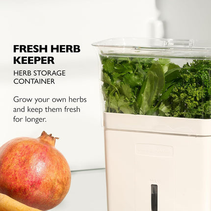 Fresh Herb Keeper - Acrylic Storage Container for Refrigerator - Storage for Herbs & Vegetables for Fridge - Fresh Herb Keeper.