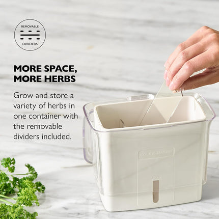 Fresh Herb Keeper - Acrylic Storage Container for Refrigerator - Storage for Herbs & Vegetables for Fridge - Fresh Herb Keeper.