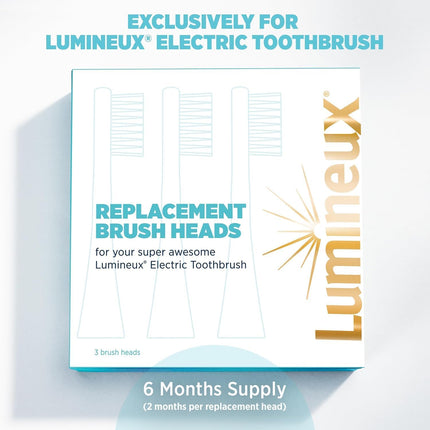 Bamboo Replacement Heads 3 Pack - Exclusive to  Sonic Electric Toothbrush - Soft Bristle Bamboo Heads - Made with Eco Loving Renewable Bamboo.