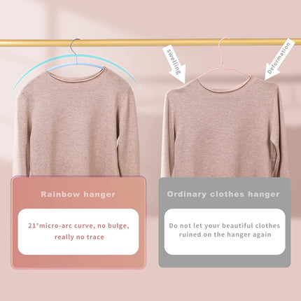 Clothes Hanger 14 Pack, Sweater Hangers No Shoulder Bump, 16.5 inch Wide Heavy Duty Coat Hangers for Closet, Non Slip PVC-Coating Metal Hangers for Sweaters,Suits,Dresses,Jackets,Pants,Shirt.