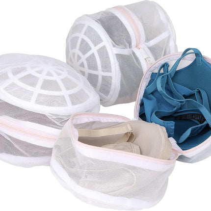 Premium Bra Wash Bag – Set of 3 Mesh Lingerie Laundry Bags for Delicates – Protects Bras, Underwear & Intimates in Washing Machine – Durable Zipper Closure – Regular Size.