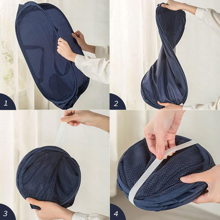 4 Pcs Collapsible Laundry Baskets, Opening Laundry Hamper, Foldable Laundry Basket, Dirty Clothes Basket for Clothes & Home Organization.