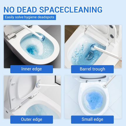 50PC Toilet Bowl Wand Refills, Disposable Toilet Brush Heads, Wall Mounted Scrubber Refill, Cleaner Refill Pads with Most Brushes for and Bathroom Cleaning.